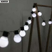 AC110/220 В 5 м 10 м светодиодные гирлянды 5 см большой шар Рождественские огни наружные декоративные фонари для рождества, праздника, фестиваля, вечерние