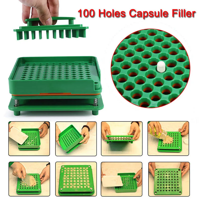 

0# ABS Capsule Machine 100 Holes Capsules Filler Tools Size 0 Manual Capsule Filling Machines Capsule For Tablets SDFA