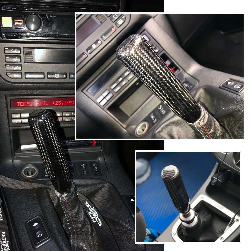 129 мм ручка переключения передач из углеродного волокна механическая коробка передач алюминиевая ручка переключения передач для Audi TT S3 A3 03-06 Seat Leon Cupra BAM RS-SFN034
