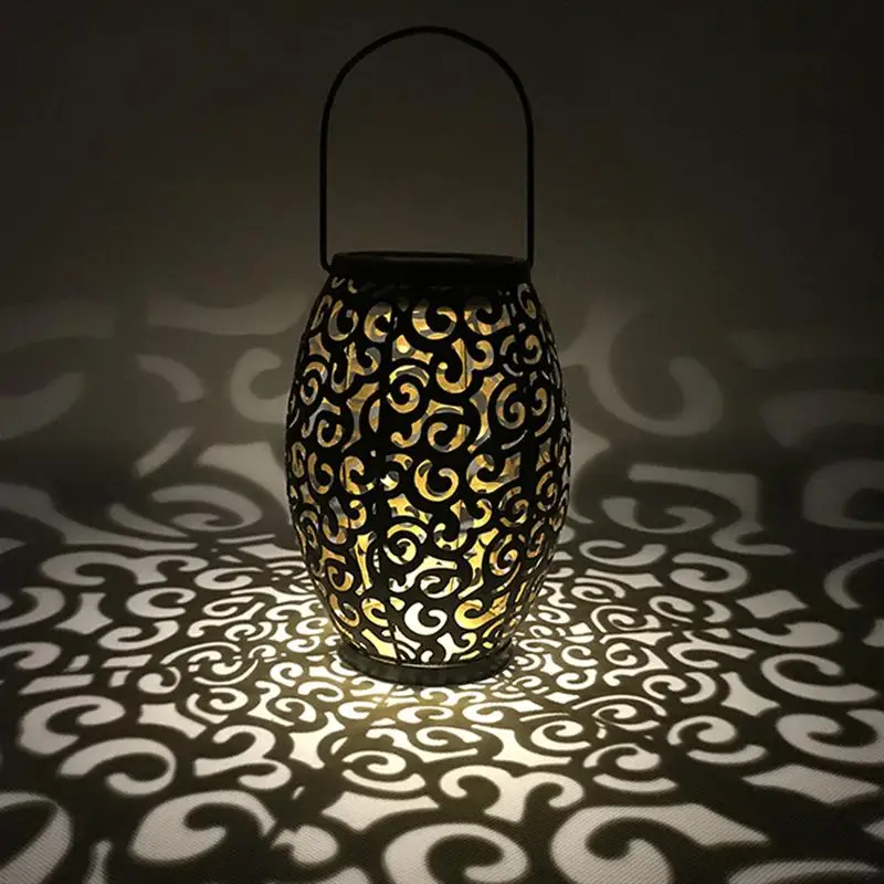 

Hanging Solar Lantern Auspicious Cloud Landscape Solar Light for Patio Courtyard Garden