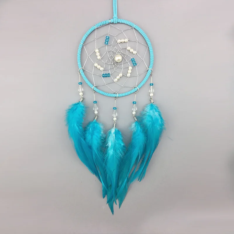 

4.7X11.8 inches cute Dream Catcher with feather Handmade Dreamcatcher Wall Hanging Decoration Home Garden Living Room Ornament