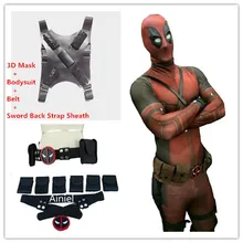 Ainiel Marvel Comic Classic Deadpool Costume Halloween Cosplay Show Costume Suits Lycra Spandex Zentai Outwear Party Jumpsuit