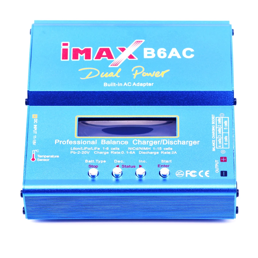 IMAX B6AC 80 Вт Lipo NiMh Li Ion Ni CdRC Цифровое зарядное устройство для радиоуправляемого