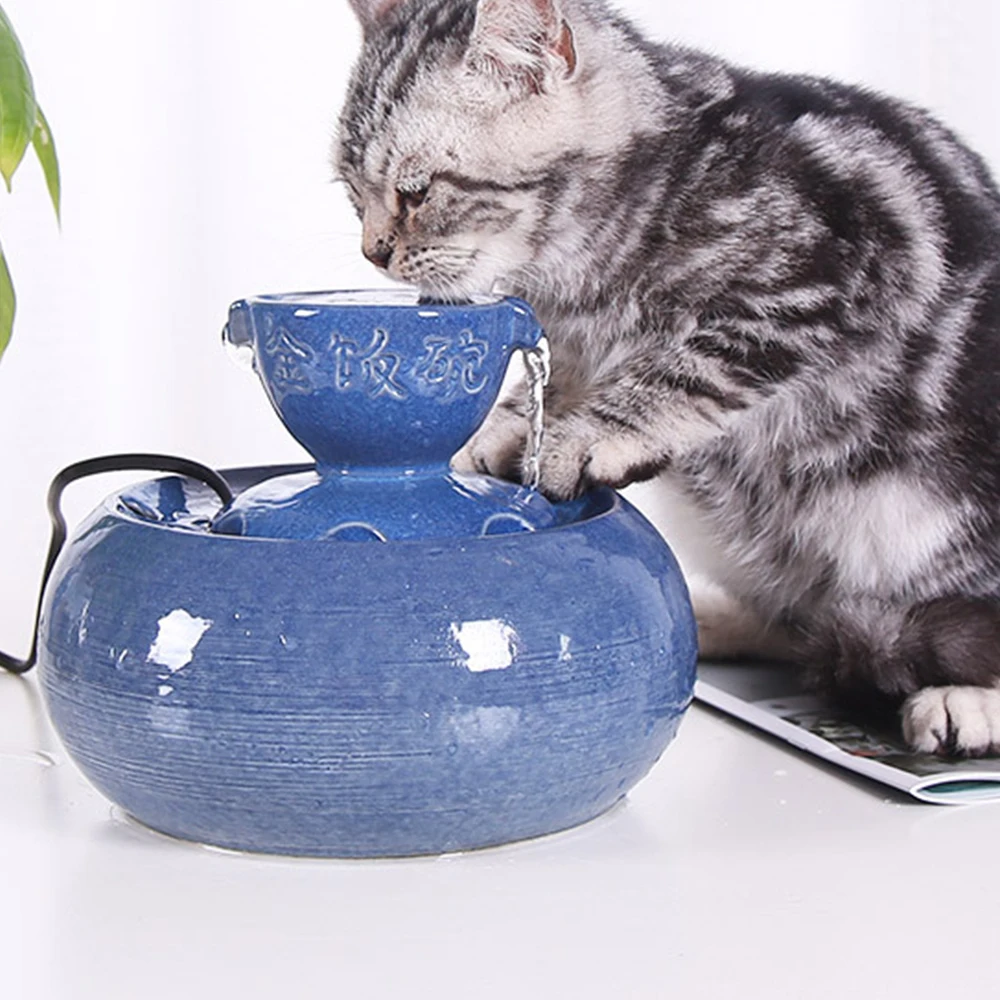 

Pet Drinker Feeder 1000ML Pet Water Dispenser Automatic Circulating Drinker Pet Drinking Fountain Dispenser with USB Charging n