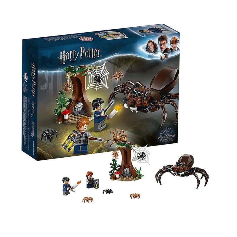 

Harri Movie Potter 169pcs Aragog's Lair Model Compatible with Legoings 75950 Set Building Blocks Kids Toys