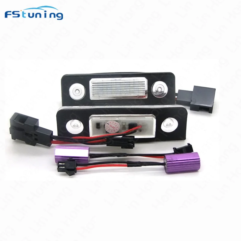 

FSTUNING Car Canbus Error Free LED License Plate Light for Skoda Octavia II Facelift 2009-2012 led number plate lamp tail lamp