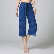 Летние женские мягкие брюки Visoce для сна, женские повседневные брюки свободного кроя, большие размеры, женские пижамы с принтом, Пижамные брюки