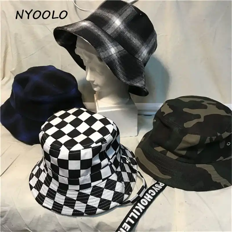 street camo bucket hat