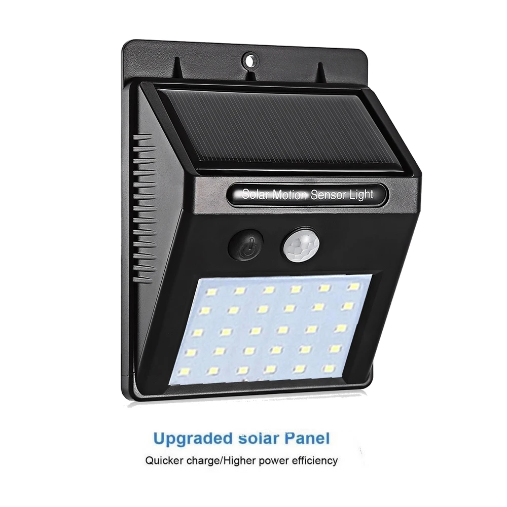 

PIR Motion Sensor Solar Lights 30 LEDs Outdoor Light for Garden Security Waterproof Wall Lamp street wall spotlight floodlight