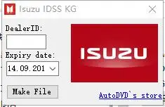 

For ISUZU E-IDSS and G-IDSS keygen
