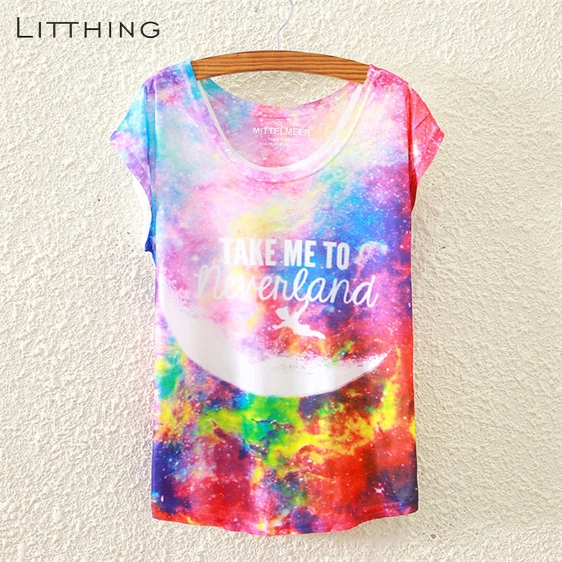 

LITTHING 2019 New Print T Shirt Women Fashions Harajuku Streetwear Funny Tshirt Women T Shirt Hip Hop T-Shirt Women Summer
