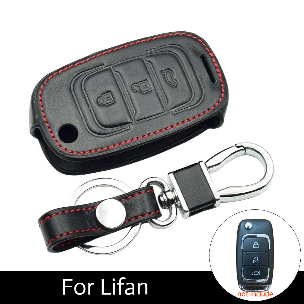 ATOBABI Genuine Leather Car Protection Flip Key Cases For Lifan X70
