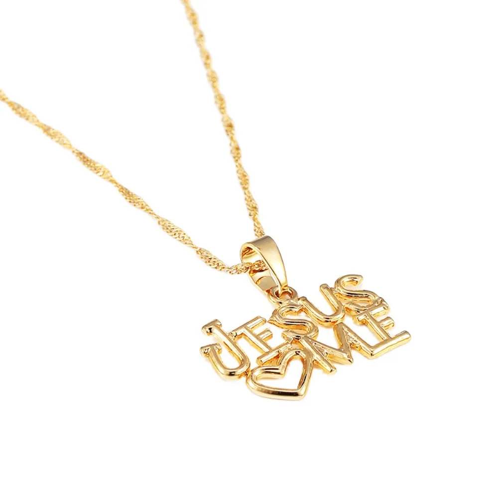 Length: 60cm Thin Chain Davitu Jesus Love Pendant and Necklaces for Women Great Jewelry Christ Savior Redeemer Deliverer Gold Color Chain #004610 Length: 60cm Thin Chain Davitu Jesus Love Pendant and Necklaces for Women Great Jewelry Christ Savior Redeemer Deliverer Gold Color Chain #004610