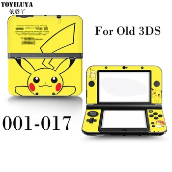 

Pikachu Stick Gamepad-Skin Protector Cover Plates or Pokemon Sun and Moon For Normal Small 3DS For Old 3DS Colorful
