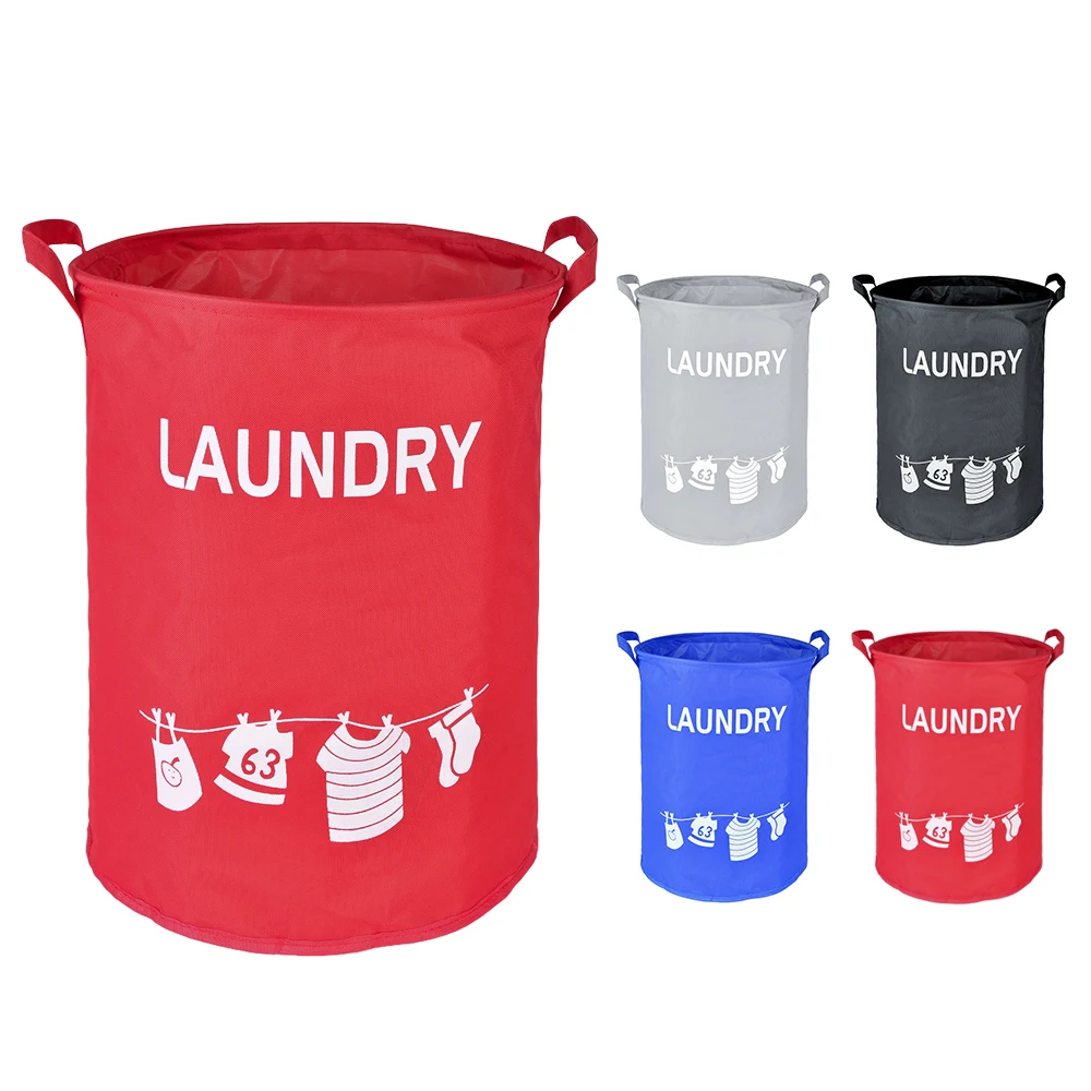 34x45cm Washing Hotel Laundry Storage Containers kids Toys Organizer BarrelWaterproof Foldable
