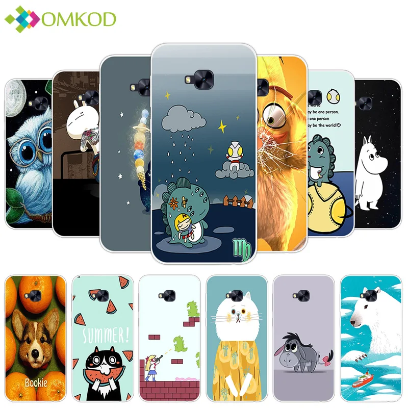 

For Asus Zenfone 4 Selfie ZD553KL Case Soft TPU Silicone Cute Hippo Cover for Asus Zenfone 4 Selfie zd553kl 5.5inch Phone Bag