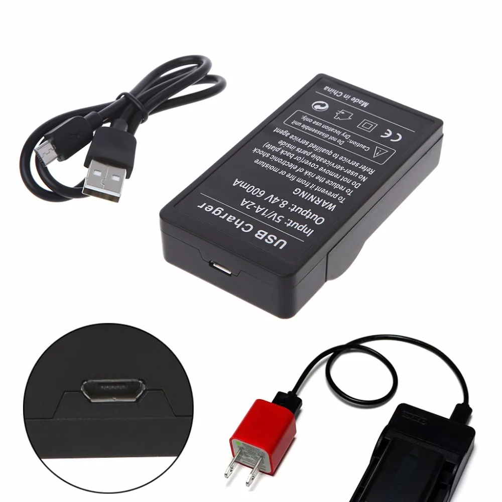 Батарея Зарядное устройство для sony NP-FW50 Alpha a3000, DLSR A33, ILCE-5000 серии, NEX-5 с USB кабелем