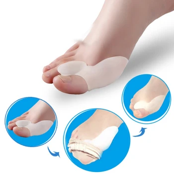 

blessfun new One Ring Big Too Small Toe Braces to Correct Daily Silicone Toes Small Bone Care Women Feet Care Hallux