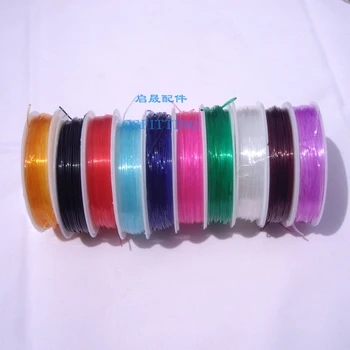 

10 rolls/lot DIY fashion jewelry Accessory,Nylon Chain elastics for bracelet 10 different color in a set