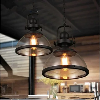 

Modern LED E27 Pendant Lights Glass Lamp Luminaire Vintage loft Pendant Lamp Glass Lampshade Hang lamp Light For Bar Restaurant