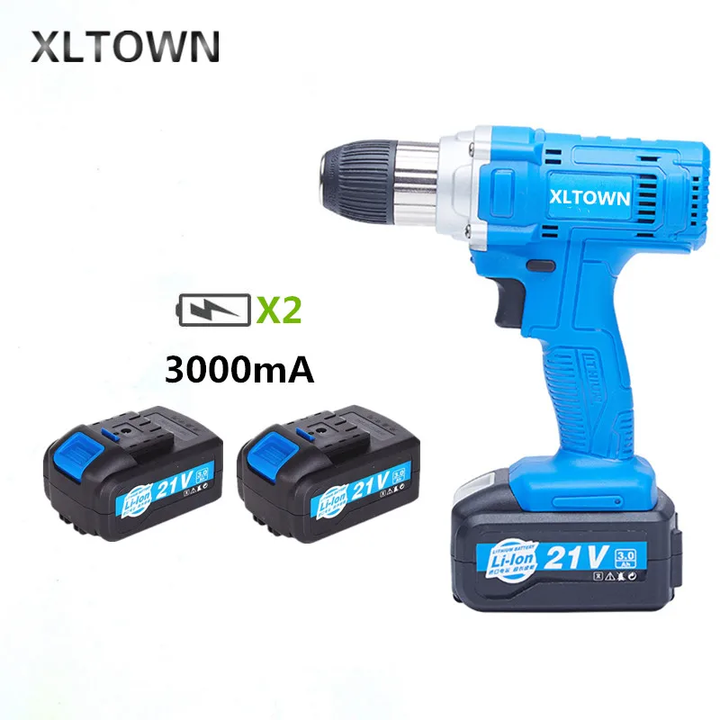 Xltown 21v high power cordless drill with high capacity rechargeable