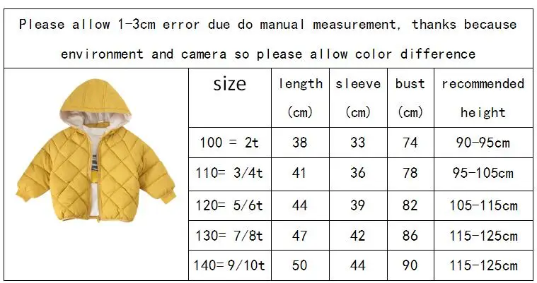 Детское пальто для мальчиков и девочек детские куртки модная зимняя верхняя одежда и пальто повседневная одежда для маленьких девочек осенне-зимние хлопковые парки