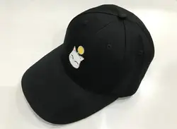 Final Fantasy XIV FF14 Moogle вышитые тропический шлем Snapback Hat Черный Бейсбол Кепки