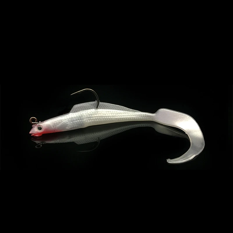 lure-4 4 шт./лот, приманки для рыбалки, плавающие мягкие приманки, 4 цвета, мягкие приманки 12 см, мягкие рыболовные снасти, 8,5 г, набор наживок - Цвет: lure-4