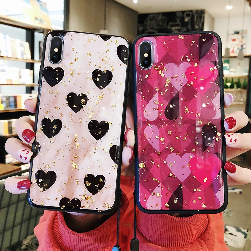 Luxury Bling Glitter Cute Love Heart Phone Case For iPhone X XS MAX XR Case Soft Silicone Back Cover for iPhone 8 7 6 6S Plus Luxury Bling Glitter Cute Love Heart Phone Case For iPhone X XS MAX XR Case Soft Silicone Back Cover for iPhone 8 7 6 6S Plus