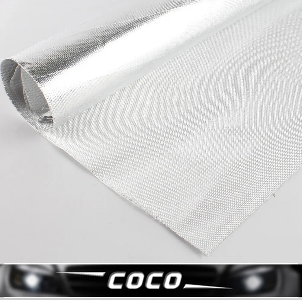 

2PCS 50CM*120CM Aluminium Foil Shield Heat Insulation High Reflectivity Sound Absorption aluminum foil material