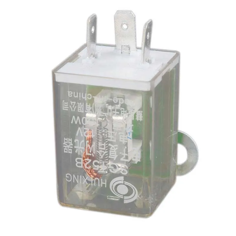 

MAYITR 3 Pin 12V Electronic Car Clear Flasher Relay Fix Turn Signal LED Indicatior Light Blink High Quality Plastic