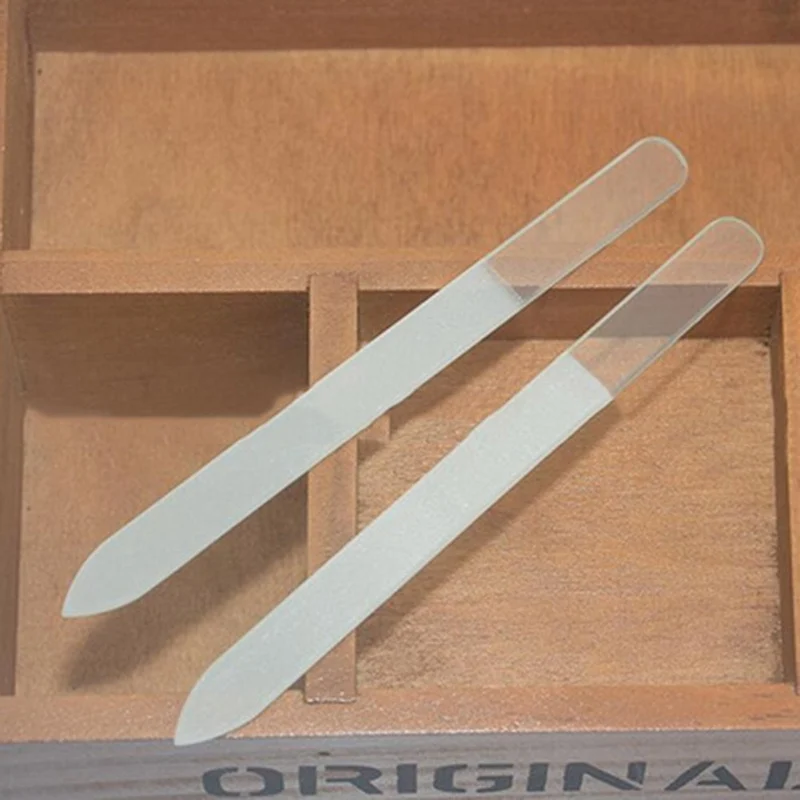 1 шт. прозрачный кристалл Стекло пилочка для ногтей Книги по искусству Маникюр Шлифовальные полосы ногтей инструменты
