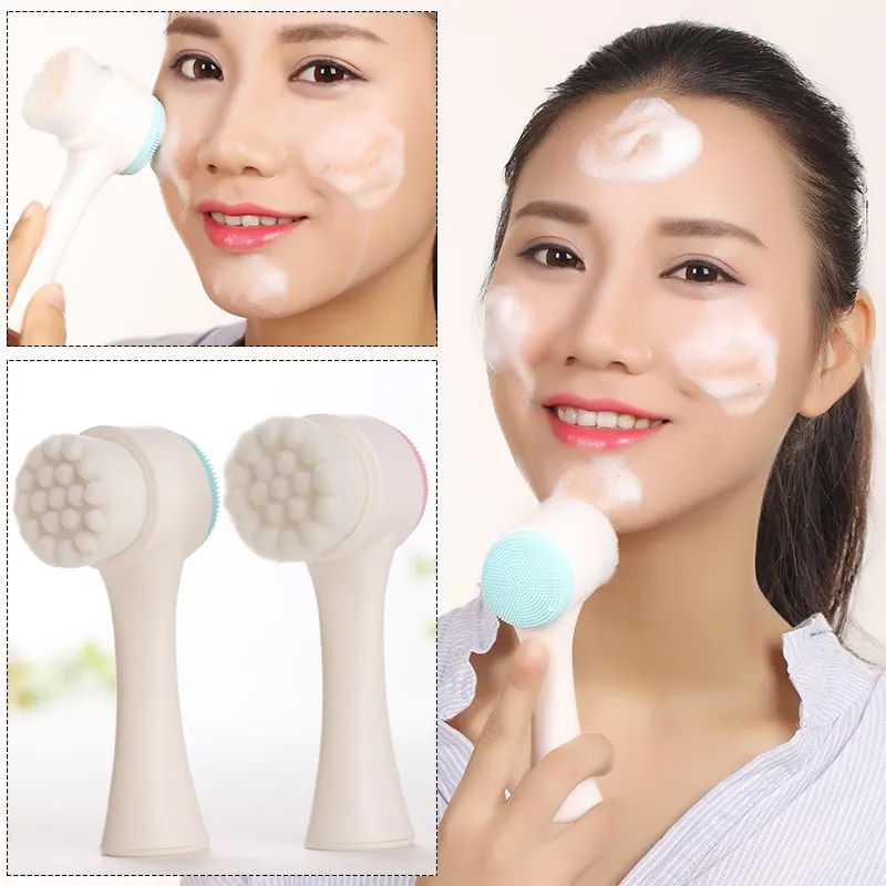 Face Wash Brush Soft Silicone Facial Brush Cleanser Waterproof Design Health Beauty Your Face