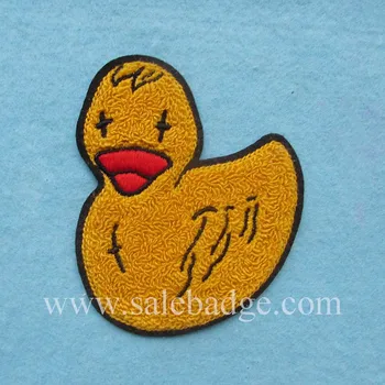 

Custom Chenille Patches Yellow Duck Felt OEM Service Big Size