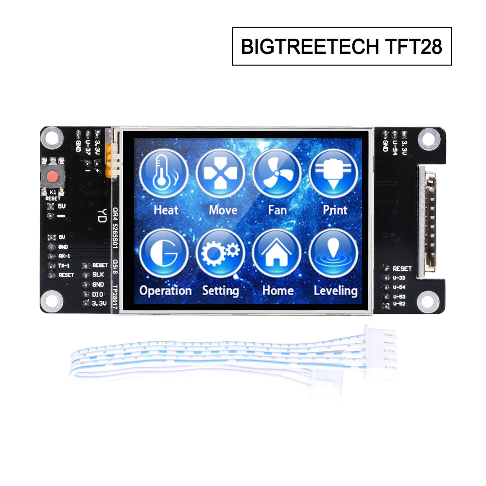 Скидка BIGTREETECH TFT28 части 3d принтера сенсорный экран дисплей reprap MKS 2,8 дюймов TFT панель контроллера reprap SKR MKS пандусы доска