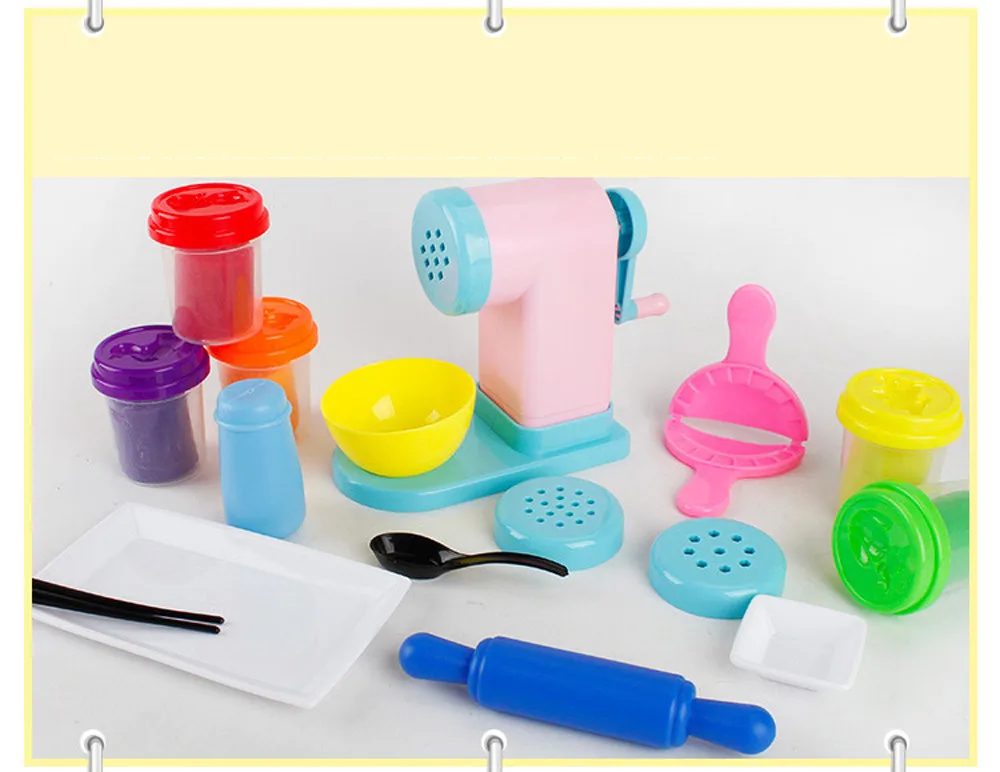 DIY играть глины тесто игрушка Пластилин пресс-форма для игрушка ручной работы клецки машина для изготовления лапши мини Кухня творения игрушки для детей подарок# g4