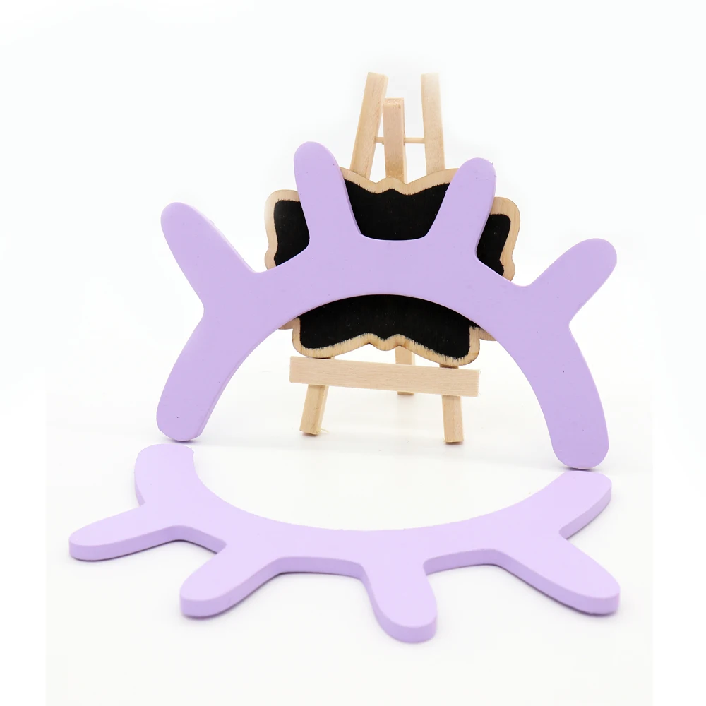 

0.5 cm thick Colorful wooden eyelash sticker girls favor bedroom decoration 3D stickers kids room wooden stickers supplies