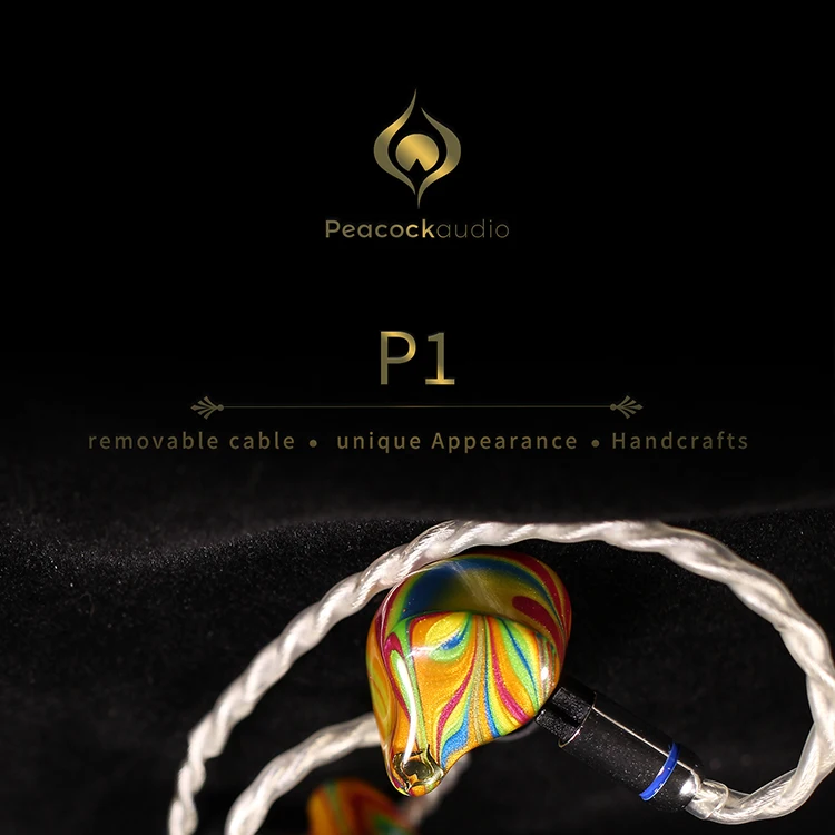 Павлин аудио P1 Динамический HiFi наушники IPX6 Водонепроницаемый 4,1 Bluetooth Проводные вставные наушники со съемным кабелем