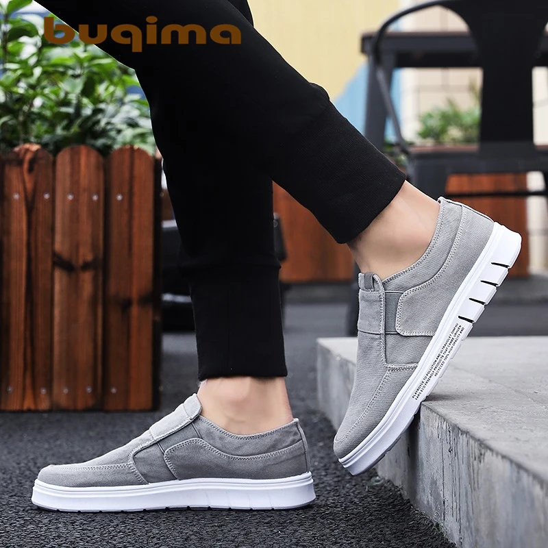 

buqima New men's shoes board shoes canvas shoes men's fashion comfortable casual shoes men's lightweight summer casual shoes