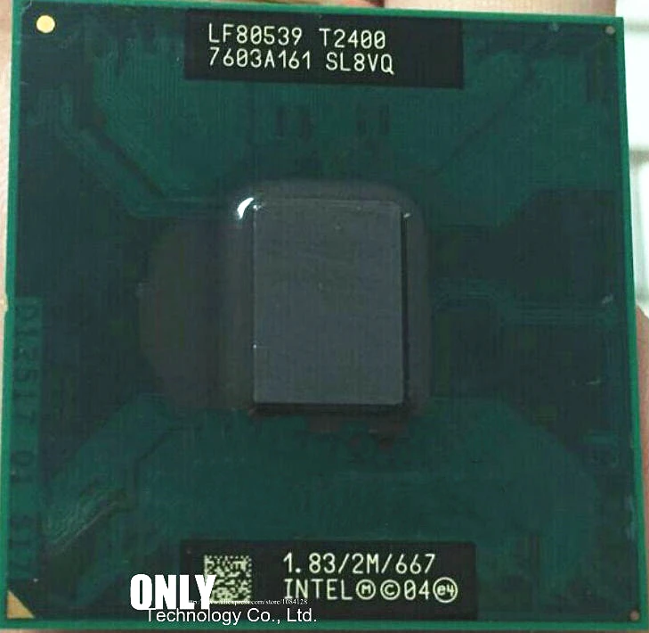 Intel Core Duo T2400 Процессор 2 м Кэш, 1,83 ГГц, 667 МГц FSB ноутбук процессор поддержка 945 чипсет