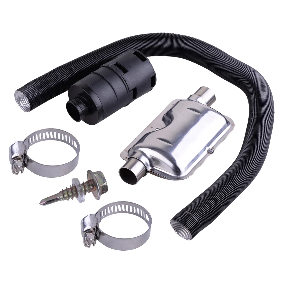 CITALL Exhaust Silencer Intake Filter Combustion Air Pipe Kit Fit For