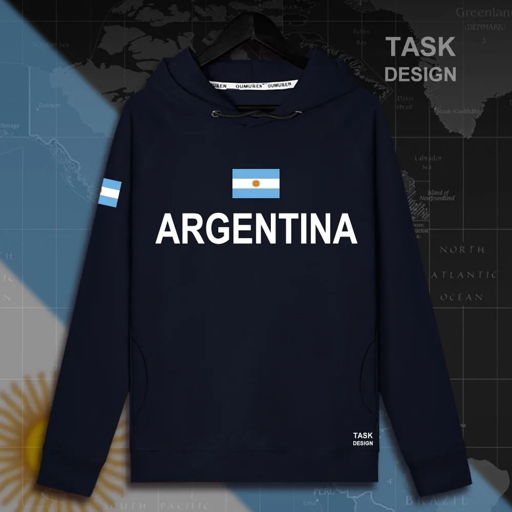 Argentina Argentino Ar Mens Felpa Con Cappuccio Pullover Con Cappuccio Da Uomo Felpa Sottile Nuovo Streetwear Abbigliamento Pullover Tuta Nazione Band