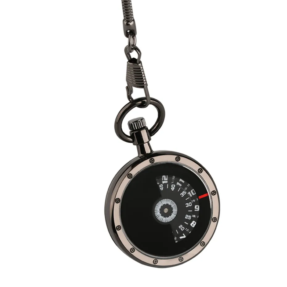 Модные кварцевые карманные часы с черными цифрами, с цепочкой 30 см, без крышки, дизайнерские мужские часы, креативные часы, аксессуары