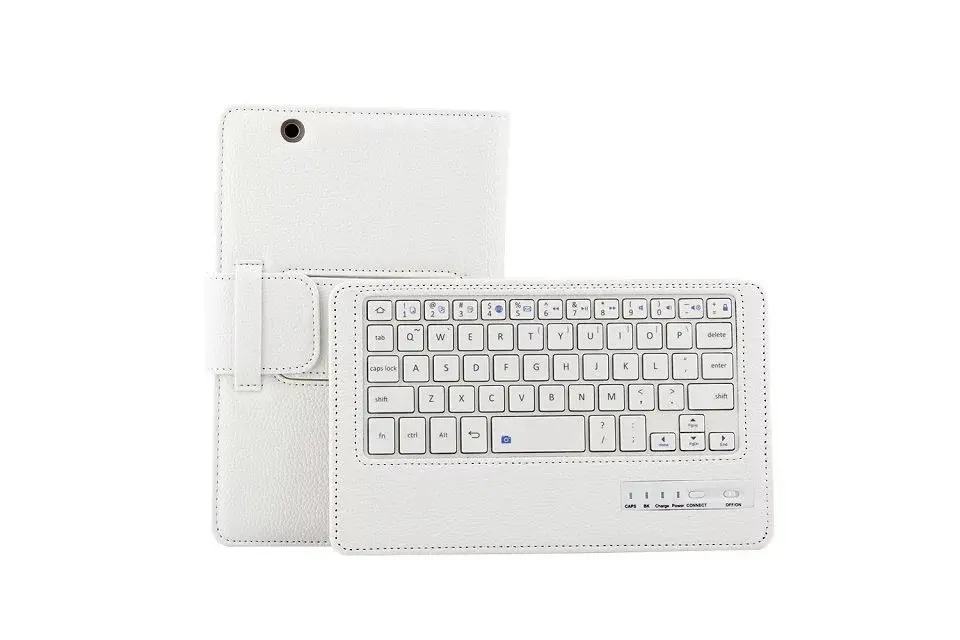 Для huawei mediapad M3 8," чехол с беспроводной Bluetooth клавиатурой чехол для huawei mediapad M3 BTV-W09 BTV-DL09 чехол с клавиатурой - Цвет: White