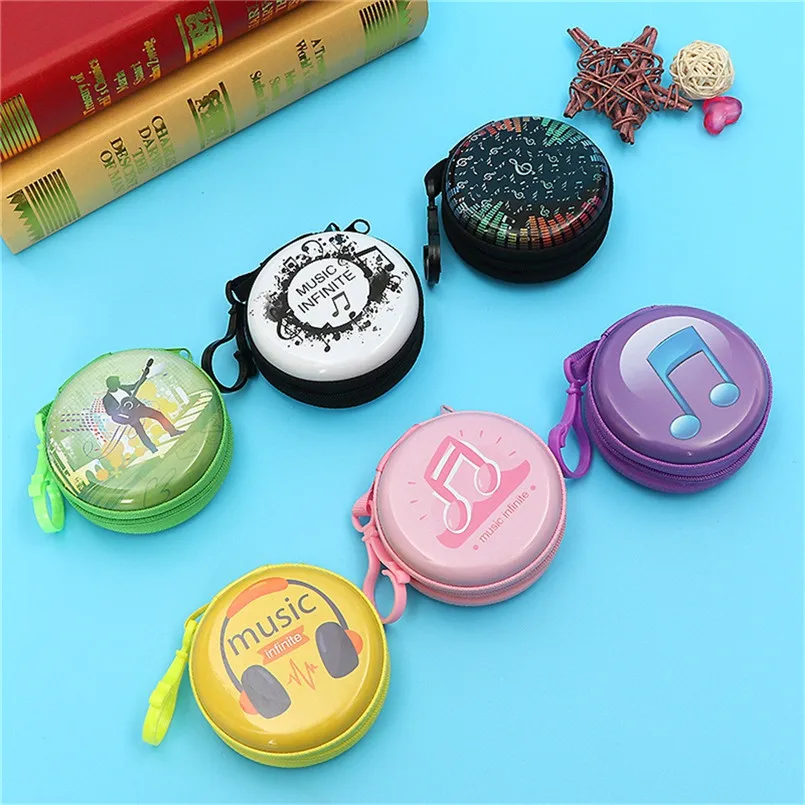 6 style Mini Zipper Hard mini Earphone Bag Headphone Box Bag SD Hold Case Earbud Card Carrying Hard Pouch Storage Case #40NT16  (1)