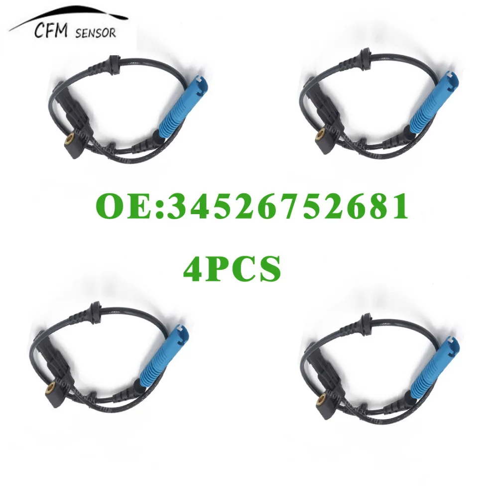 4PCS FRONT REAR LEFT RIGHT WHEEL ABS SPEED SENSORS For BMW 320i 323ci 323i 325Ci