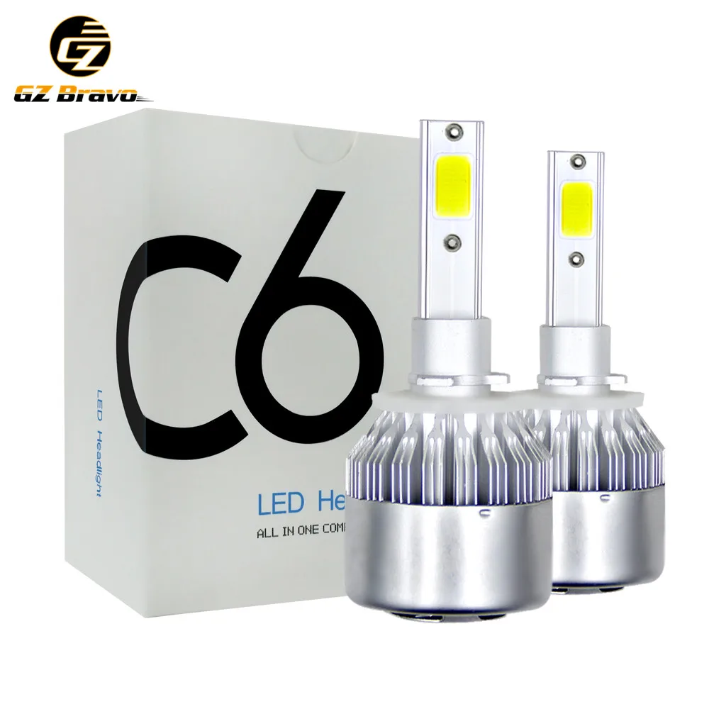 

2019 New Arrival Carro H7 Car Light Bulbs Cob H4 H11 H3 H13 880 9004 9007 9005/hb3 9006/hb4 36w 4000ml 6000k Auto Headlight
