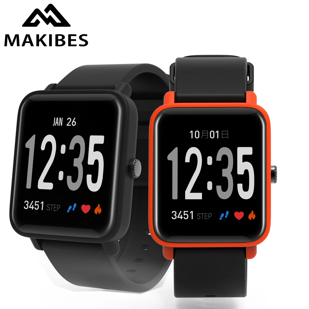 In stock Makibes CK03 Fitness Activity Tracker Heart Rate Monitor Smart Band Bracelet Bluetooth Sport Clock for Men Smart watch