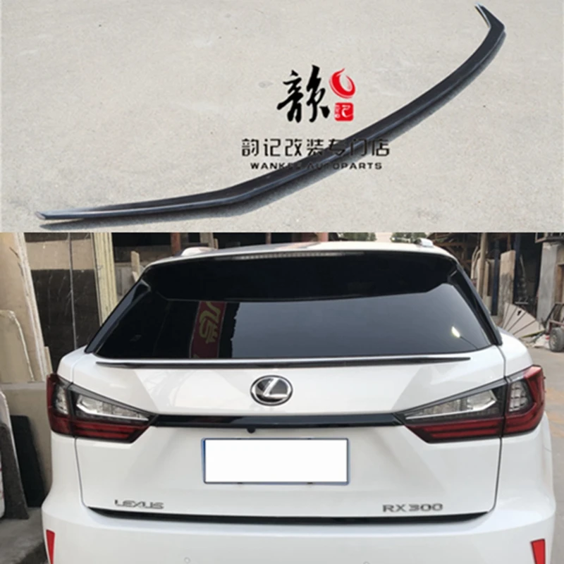 

FRP And carbon fiber Unpainted Color Rear Trunk Boot Wing Rear Lip Spoiler For Lexus RX200t RX450h RX 2016 2017 2018 Car Styling