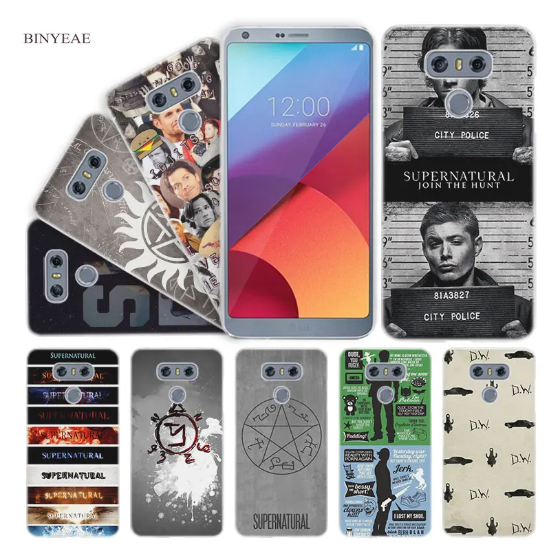 

BINYEAE Supernatural Clear Cell Phone Case Cover Shell for LG Q6 G6 Mini G5 SE G4 G3 V10 V20 V30